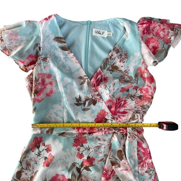 Eliza J Floral Chiffon Maxi Dress, Cottage 4 | NWOT Romantic Wedding Guest Gown - Picture 7 of 10